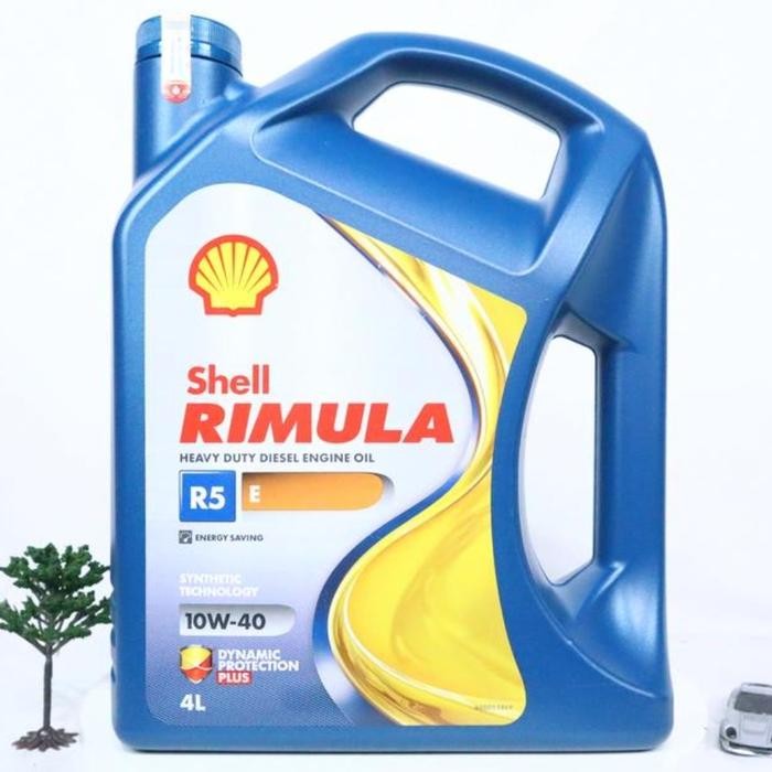 Oli Mobil Diesel Genset Shell Rimula R5E Kemasan 4 Liter