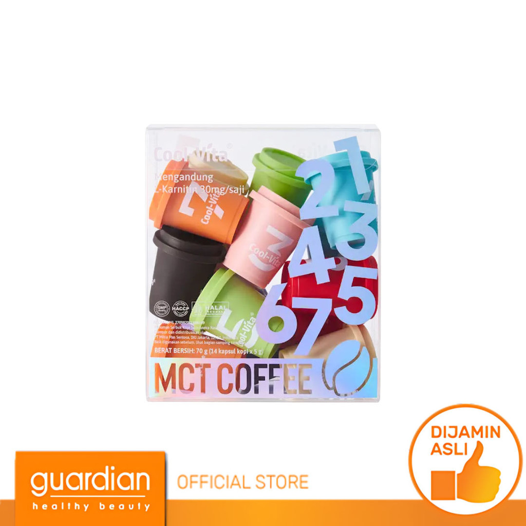

Coolvita Big Box MCT Coffee Mix 14 Kapsul dengan Varian Rasa yang Nikmat