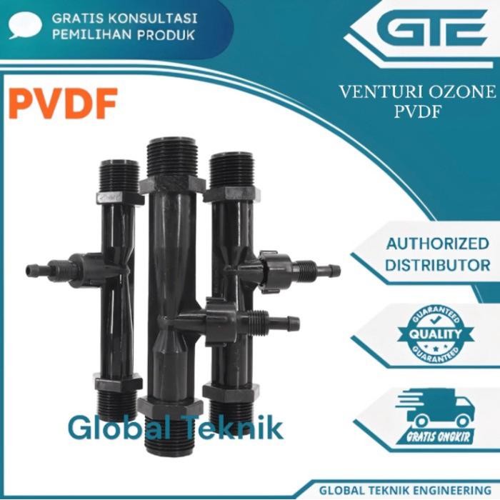 venturi injector ozone generator 1/2 inch PVDF Venturi Injector PVDF
