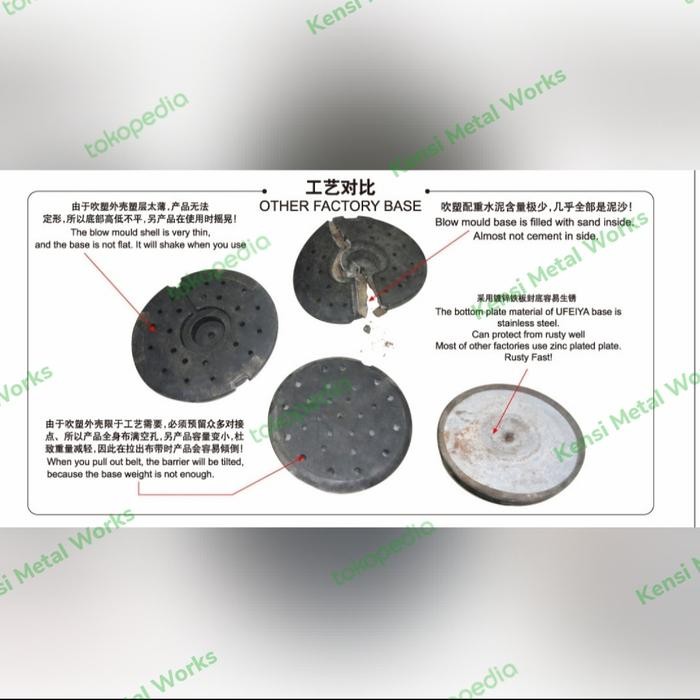 

Promo Tiang Pembatas Antrian Stainless Pita Hitam - Stand Barrier