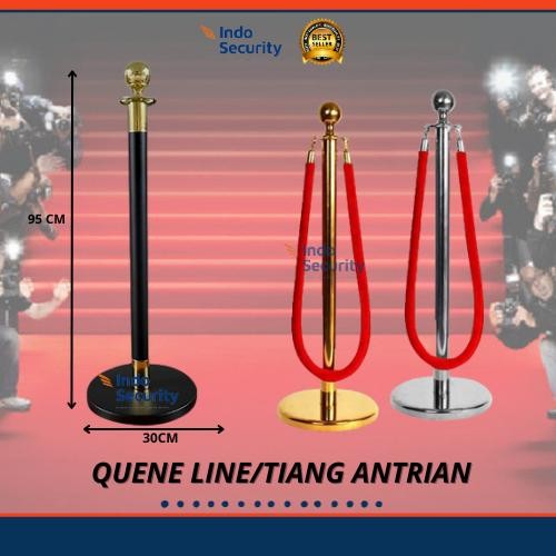 

Promo Tiang Antrian Stainless Gold + Tali Tambang Pembatas