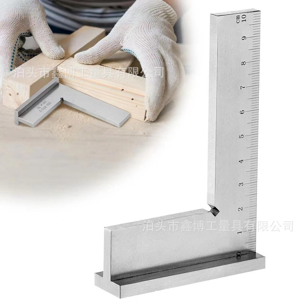 

Penggaris Siku Stainless Steel 100X70mm dengan Skala - Sudut 90 Derajat, Standar DIN875, Presisi Tinggi untuk Pengukuran Akurat |UT0BVV51|