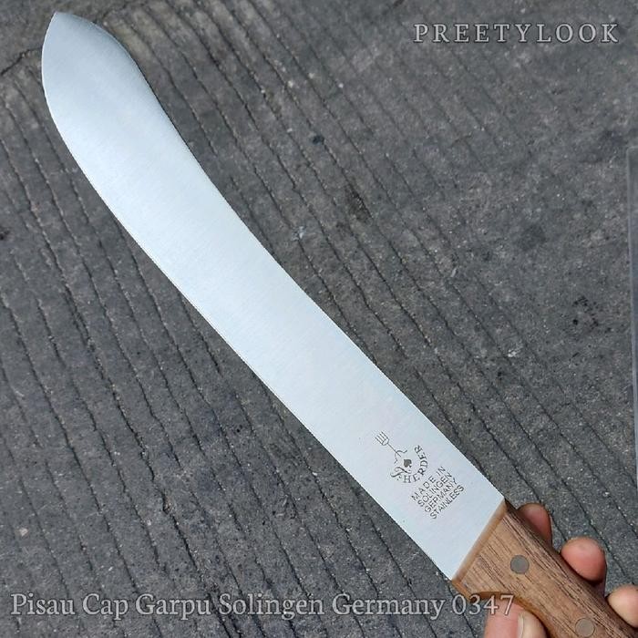 Pisau Cap Garpu Panjang Bilah 31 Cm Original solingen Germany 12 Inch Kayu Stainless