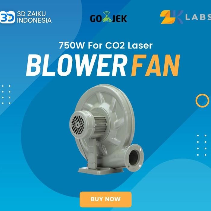 Zaiku Co2 Laser Exhaust Blower Fan Kipas Pembuangan Angin