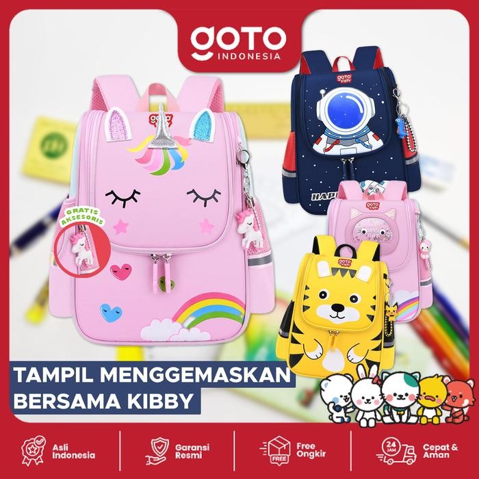 Converrse Exsport - Tas Sekolah Ransel Backpack Anak Perempuan Waterproof Bag
