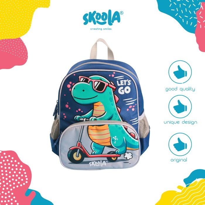 Converrse Exsport - Tas Sekolah Anak Paud Laki - Laki Ransel Dinosaurus - Roku