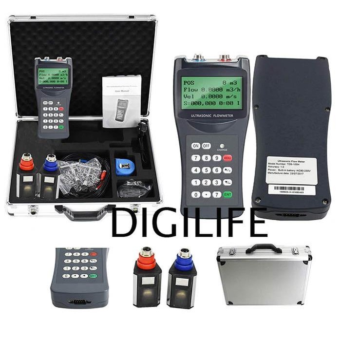 Baru Ultrasonic Flow Meter Tds-100H Portable 50-700Mm Tds100H M2