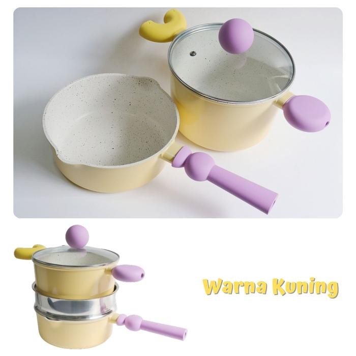 Set Panci Mpasi Panci Panci 4Pcs /Panci Granit Oll-4922 Kitchenware