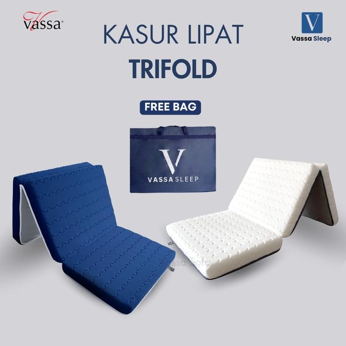 Turu Boss - Kasur Lipat Tiga Kain Knitted Quilting Kasur Lipat Trifold Premium