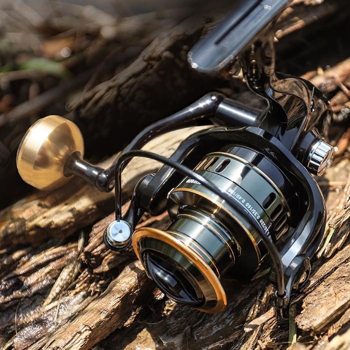 Indonesia Spotfishing Reel Spinning Reel+Fishing Line Mesin Mancing Spinning Reel Casting Reel Mesin