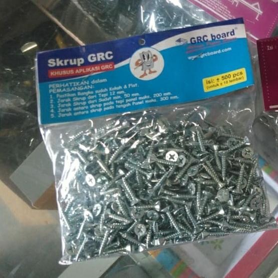 TERBARU SKRUP GRC 6 X 1 SACHET ISI 500 PCS PUTIH TERMURAH