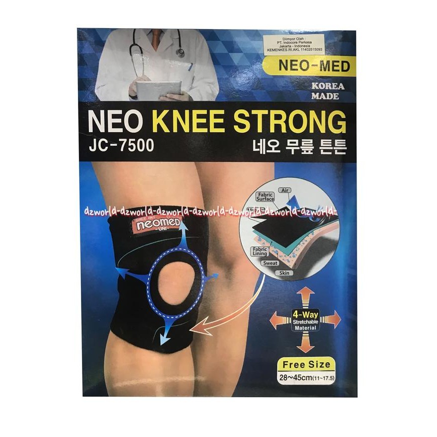 Neo-Med Neo Knee Strong Jc-7500 Alat Bantu Untuk Cedera Lutut Neomed