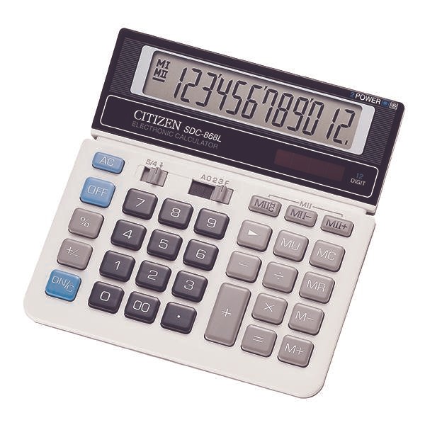 

kalkulator citizen sdc 868l (original) calculator kode 161