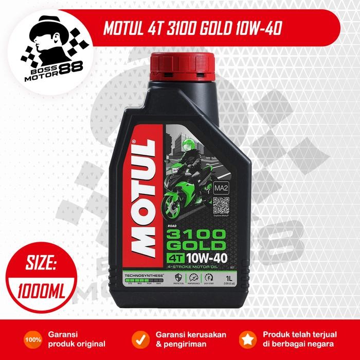 Motul 4T 3100 Gold 1L Oli Mesin Motor 4 Tak Original