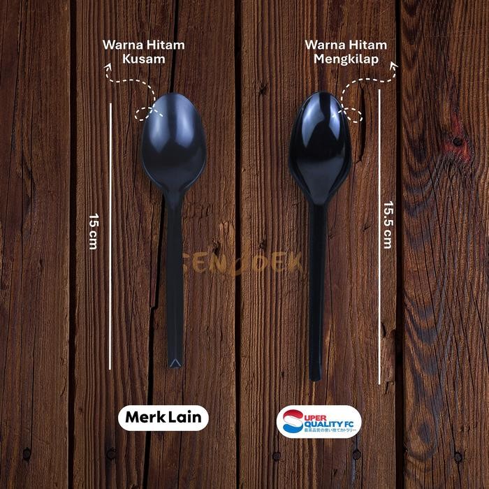 Sendok Plastik Bening / Sendok Makan Panjang Tebal / Sendok Plastik Tebal Per Dus