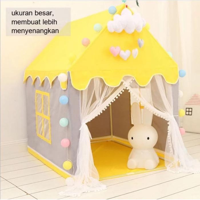Super Jumbo Tenda Led Lampu Rumah Rumahan Bermain Anak Playtent Playhouse Atap Rumah Kolam Mandi