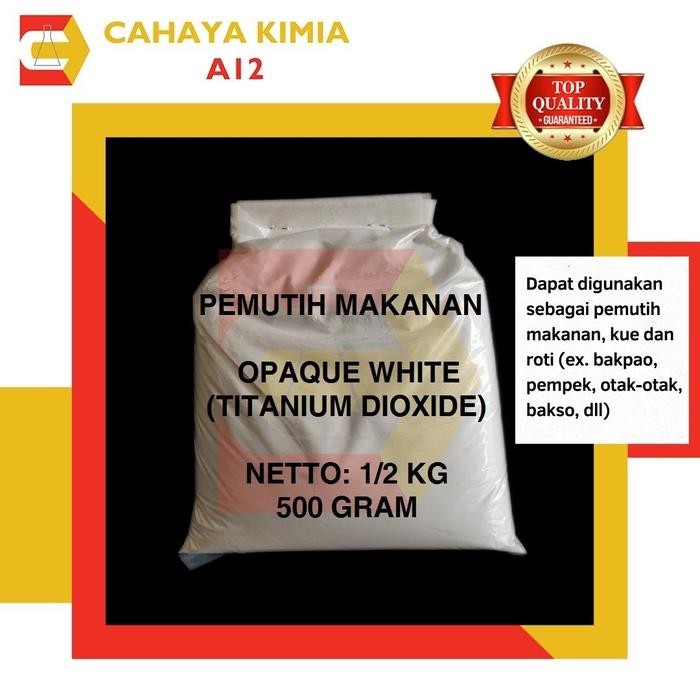 

IGIH- Opaque White (Titanium Dioxide Pemutih Makanan) Ex.Usa 500Gram (1/2Kg)