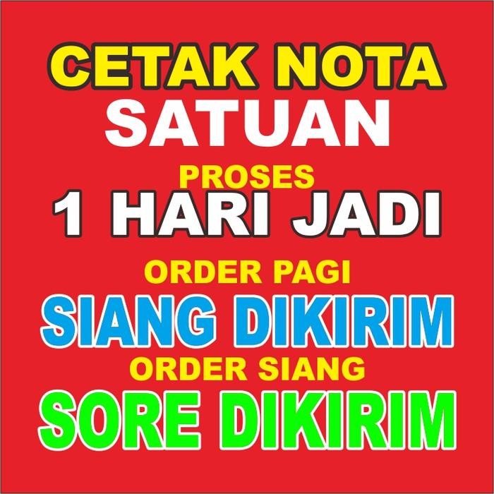 

New BUKU NOTA, SURAT JALAN, KWITANSI KARBON NCR - Satuan