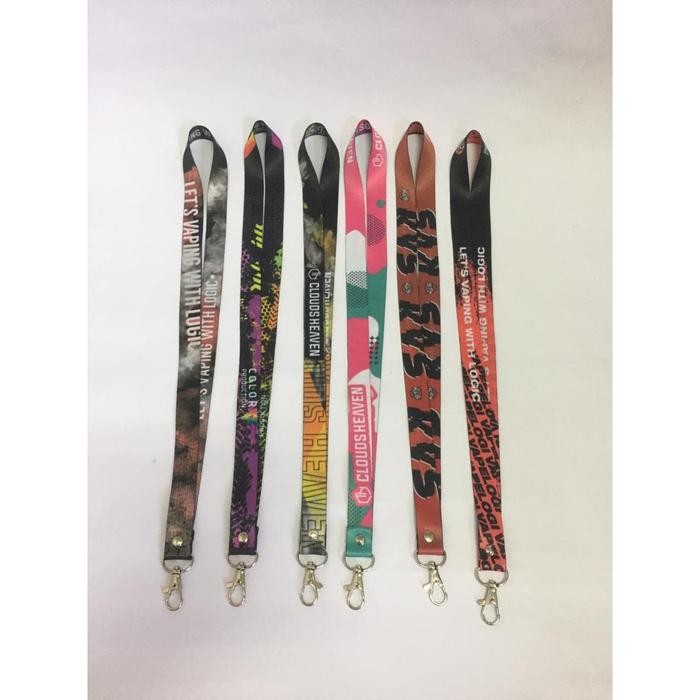 

New Cetak Tali ID Lanyard 2 Sisi Tanpa stoper