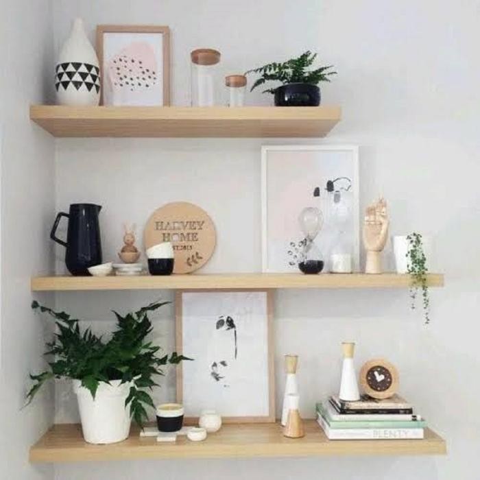 

New Rak dinding 1 set isi 3 - Ambalan - Papan melayang Besi Dipasang di Dinding rak dinding