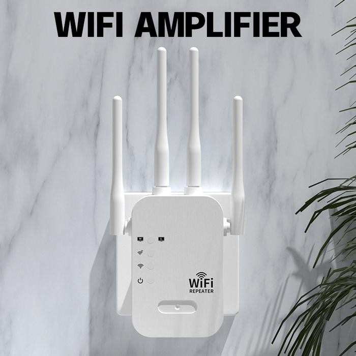 PENGUAT SINYAL 4TX WIFI RANGE EXTANDER 4 ANTENA COCOK UNTUK PERUSAHAAN, KAFE RUMAH, DLL