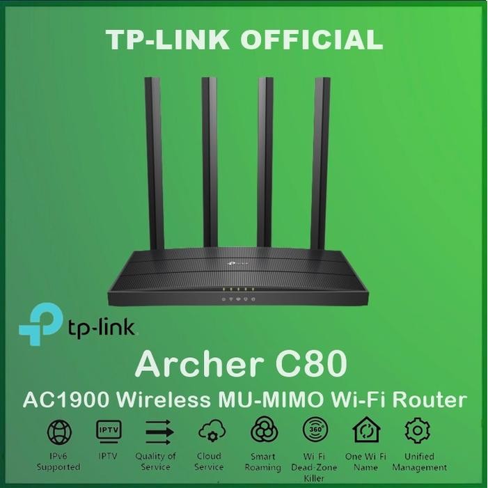 TP-LINK ARCHER C80 AC1900 WIFI ROUTER TPLINK ARCHER C80 C 80