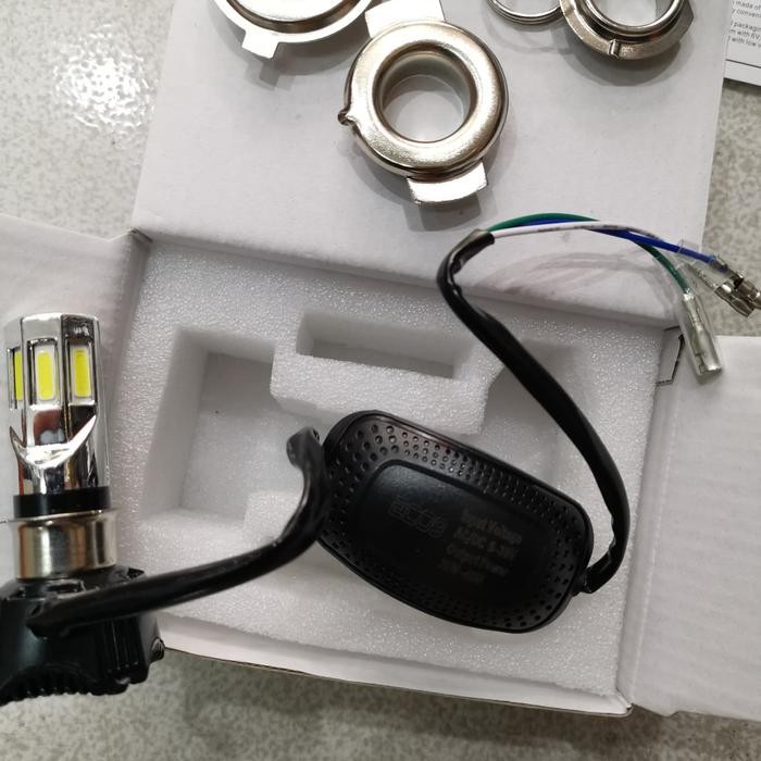 Lampu Led Luminos Seri Eco 9 Mata 6 Nyala Putih Ada Kipas Semua Motor