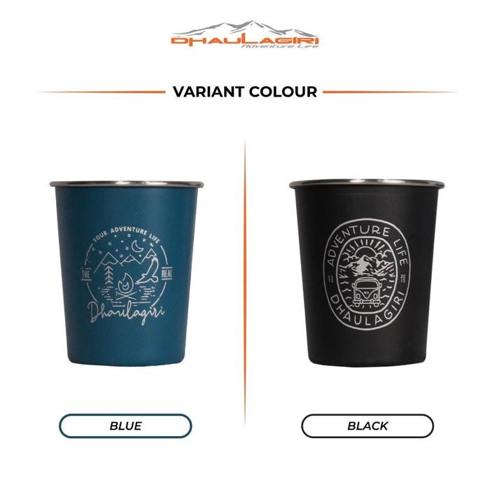 GELAS SET STAINLESS DHAULAGIRI GELAS SET CAMPING GUNUNG