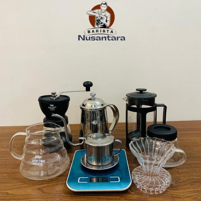 Paket Hemat Manual Brew V60 Alat Seduh Kopi Manual Brewing Terlaris
