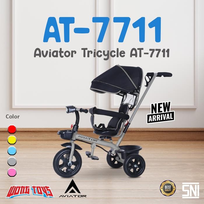 Aviator Tricycle AT-7711 (AT-7711) - Mainan Sepeda Roda 3 Anak