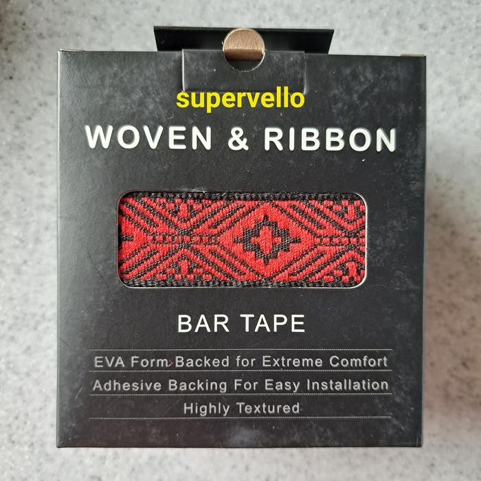 Bar Tape BTP Poly Woven- Geo Red Black