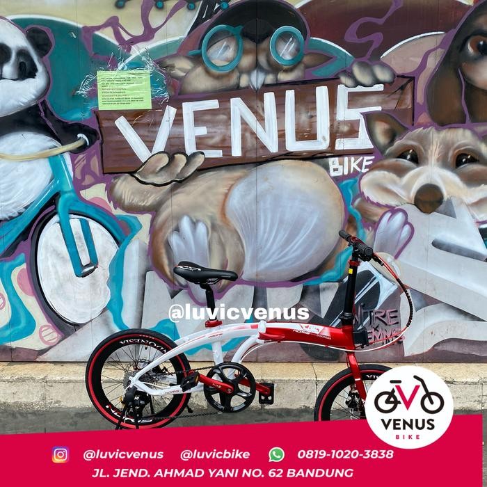 20" Seli Pacific Noris Indonesia 8Sp Alloy frame velg tinggi disc brak