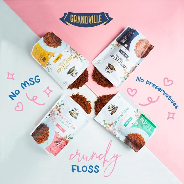 

Baru Grandville Abon Crunchy Floss Premium Sapi Ayam Halal