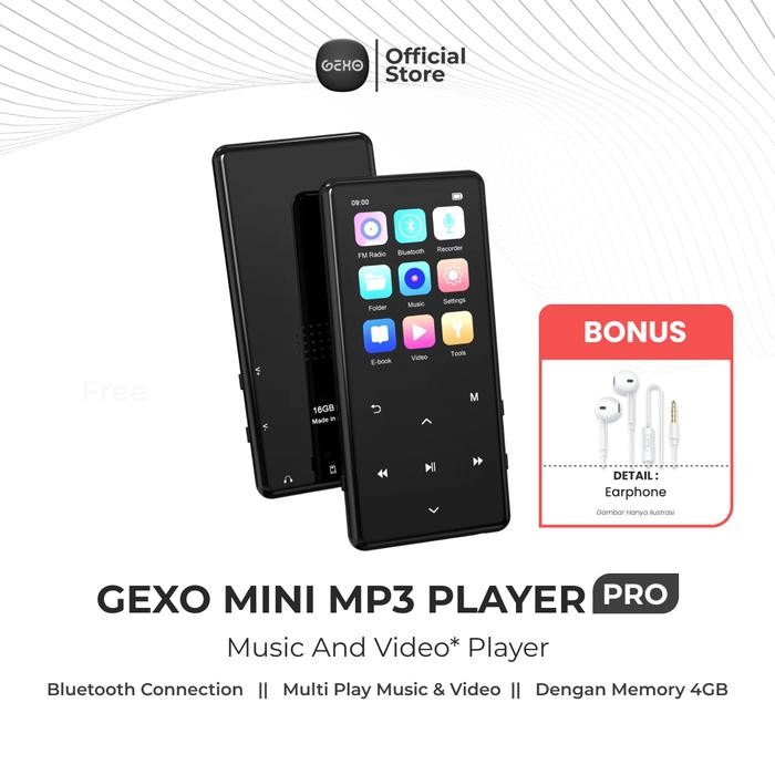 Saramonic Basike - Mp3 Pro Digital Audio Player Mp4 1.77 Inch Bluetooth 4.2 500Mah 4Gb