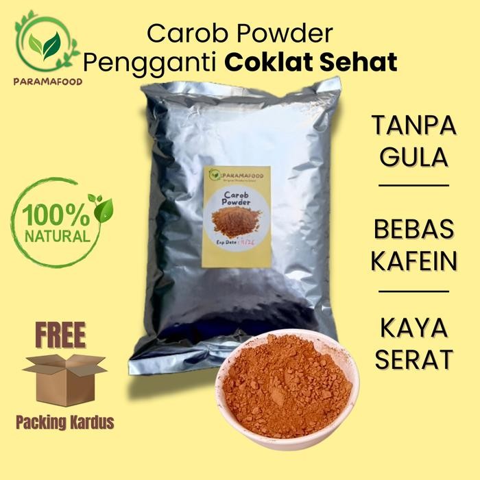 

LEZAT- Paramafood Carob Powder (Pengganti Bubuk Coklat) 1000 Gram 500 Gram 250 Gram