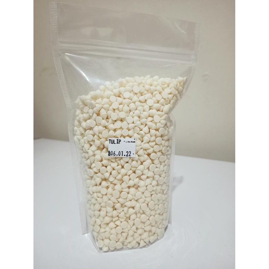 

LEZAT- Tulip White Choco Chip Repack 500Gr