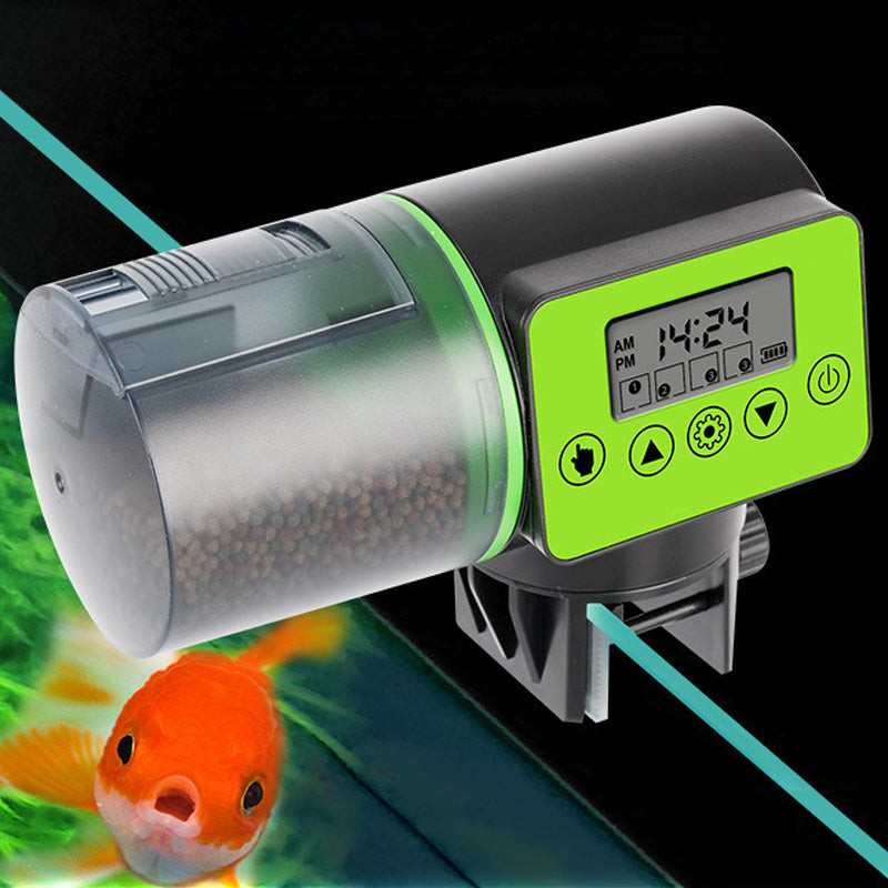 Large Capacity Automatic Fish Feeder Intelligent Timing Automatic Feeder Aquarium Goldfish Feeder Fi