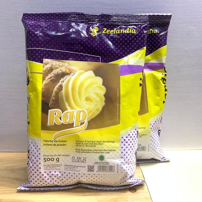 

LEZAT- Tepung Vla Instant Rap Custard Zeelandia 500 Gr - Vla Isian Roti Kue