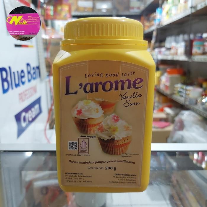 

LEZAT- Larome L'Arome Perisa Vanilla Susu 500 Gram Khusus Grab Dan Gojek