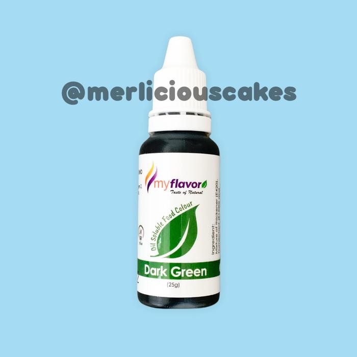 

LEZAT- Dark Green Oil My Flavor Food Colour Pewarna Makanan Buttercream
