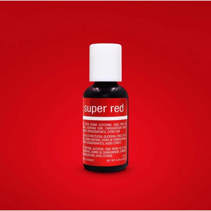 

LEZAT- Super Red Chefmaster Liqua-Gel Food Coloring 20 Ml