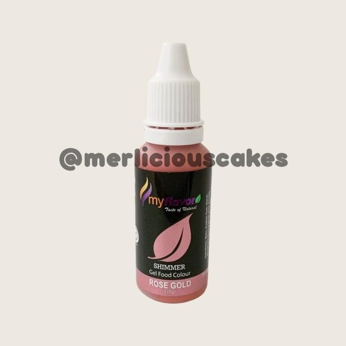 

LEZAT- My Flavor Rose Gold Shimmer For Cake Painting Pewarna Makanan Halal