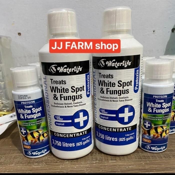 Protozin Waterlife 30Ml 100Ml 250Ml Obat Ikan White Spot Velvet Dll