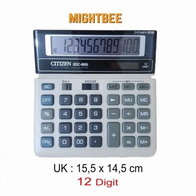 

Kalkulator Citizen SDC 868L - Kalkulator 12 Digit