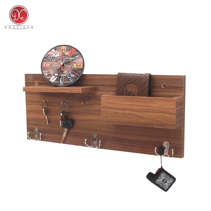 

Rak Dinding Tempat Gantungan Kunci Baju Key Holder Kapstok 50x20cm
