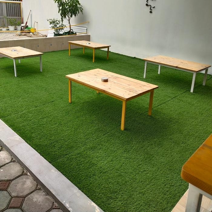 2PECAHBELAH KARPET RUMPUT SINTETIS 1METER