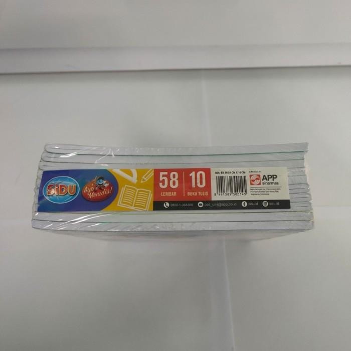 

Buku Tulis Sidu Isi 58 Lembar - 1 Pak (10 Buku)
