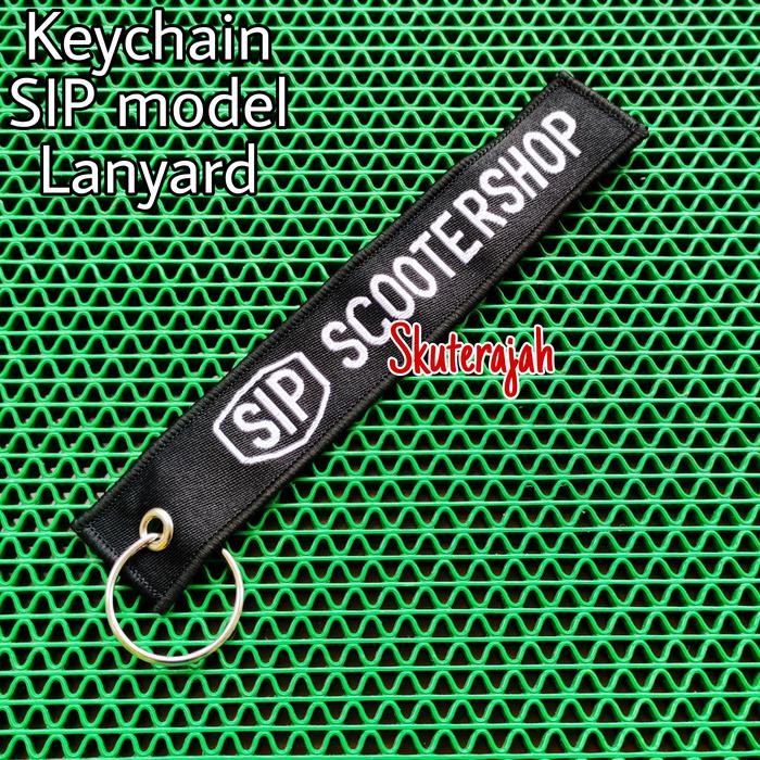 

promo keychain lanyard sip hitam - tali gantungan kunci & id