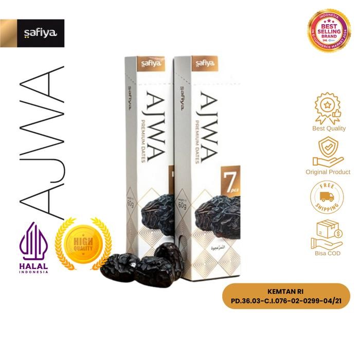 

NATURE- Safiya Kurma Ajwa 7 Butir Kurma Nabi Premium Original