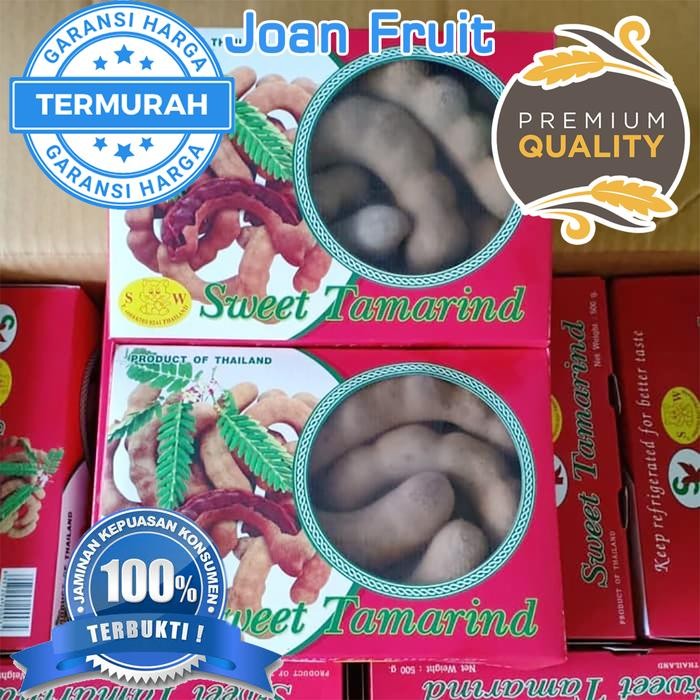 

NATURE- Buah Asam Bangkok / Sweet Tamarind 250Gr Manis Thailand Harga Grosir